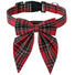 Christmas traditional tartan Collar bow tie