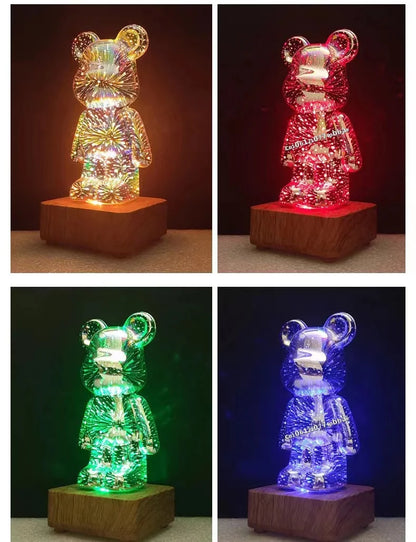 Colour changing night light bear