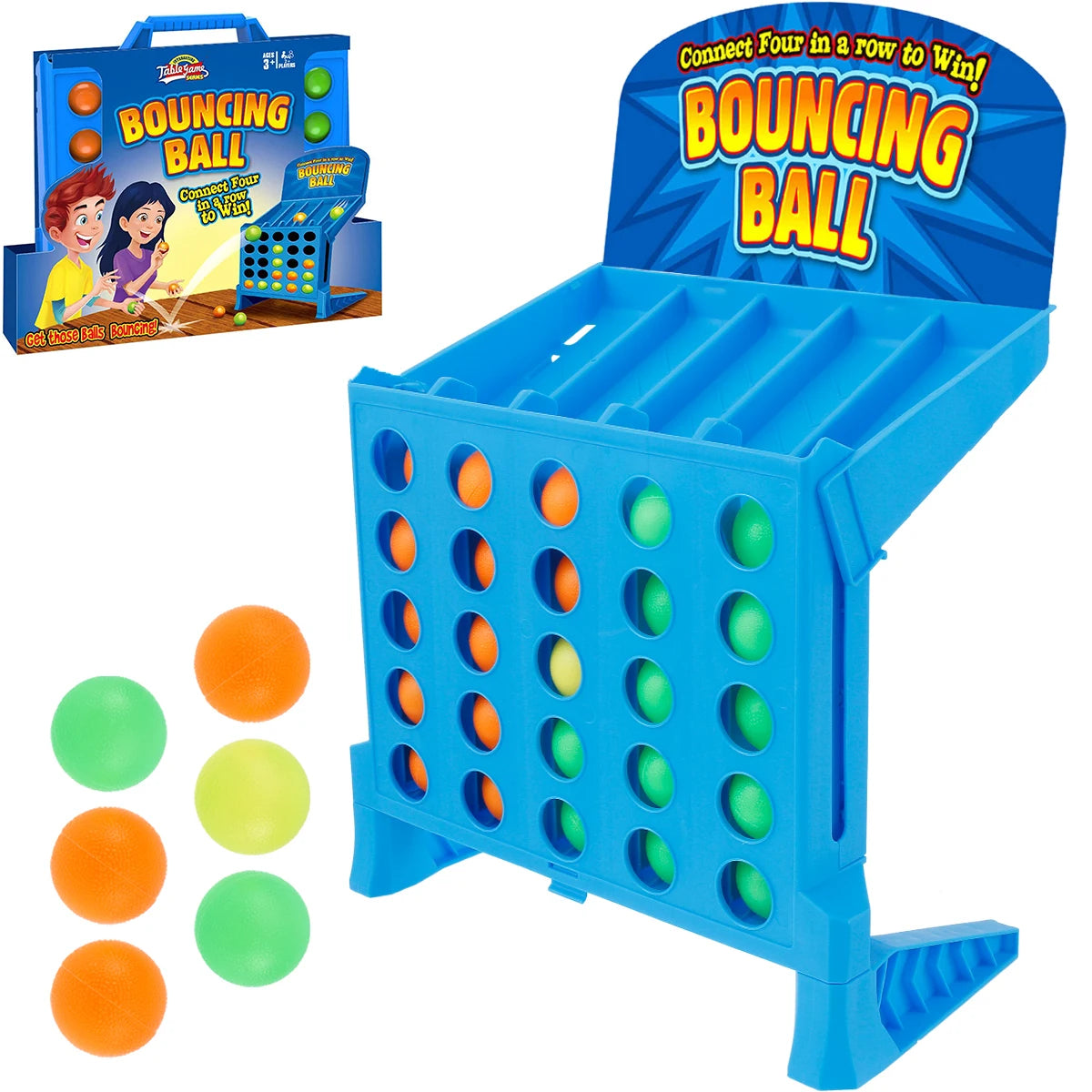 Connect 4 Bouncing Balls in a row