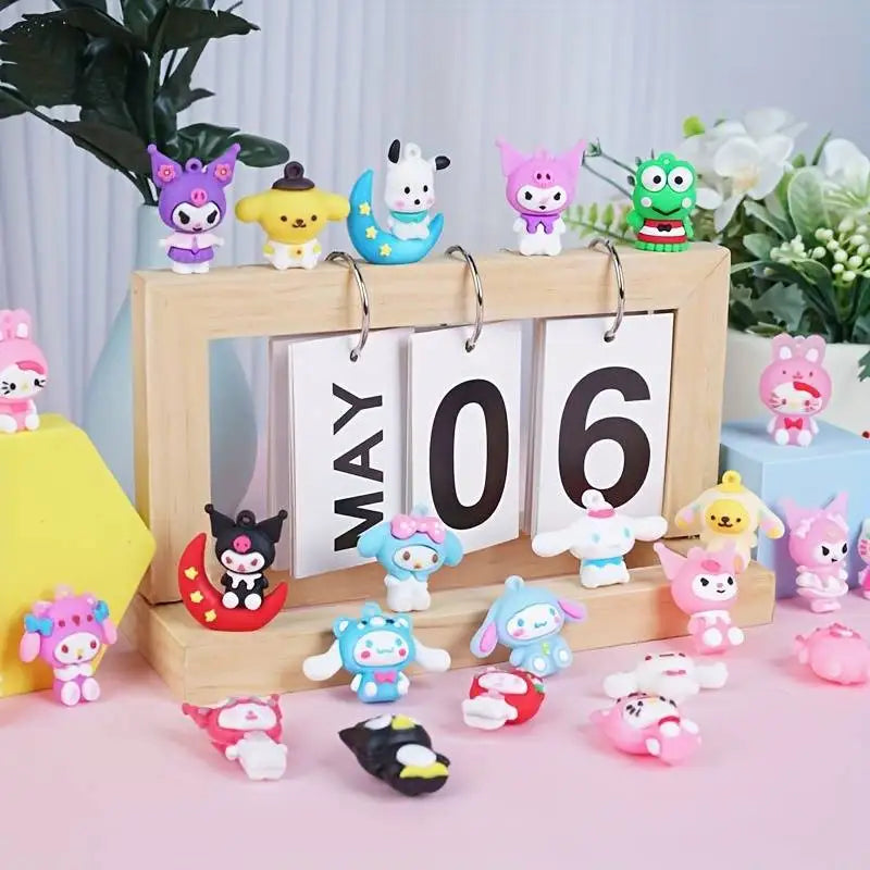 Cute kawaii figures in Advent Calander