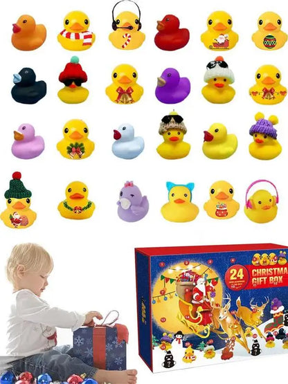 Duck Christmas advent Calendar purple theme