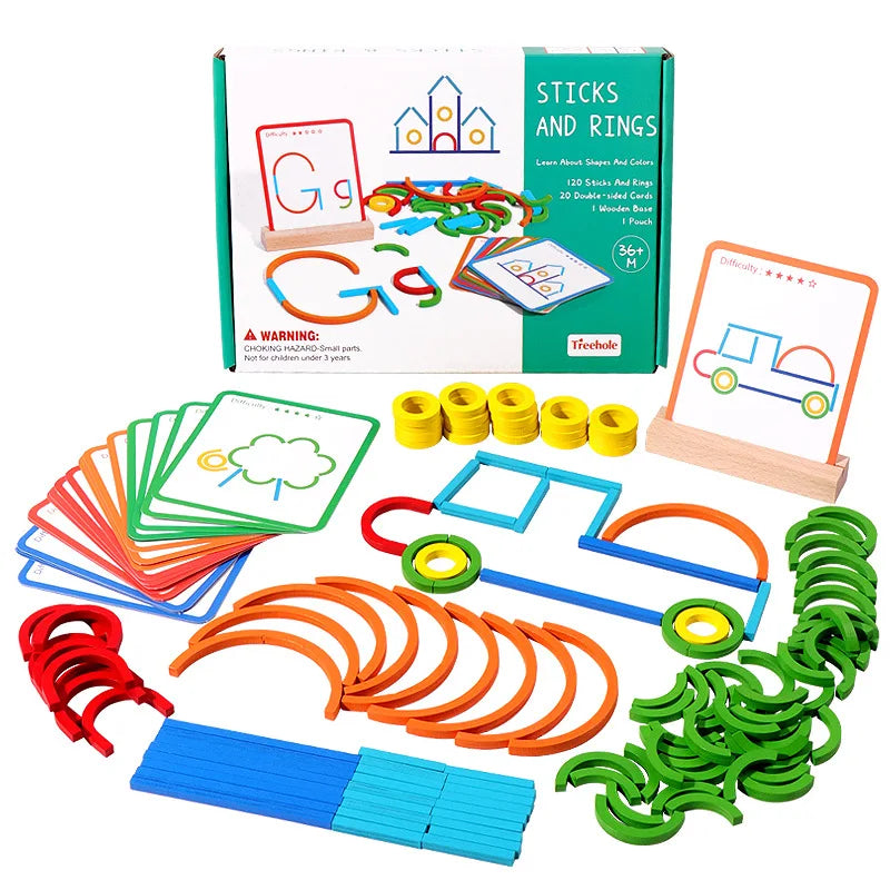 Educational toys Sticks and rings