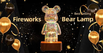 Fireworks Bear Lamp