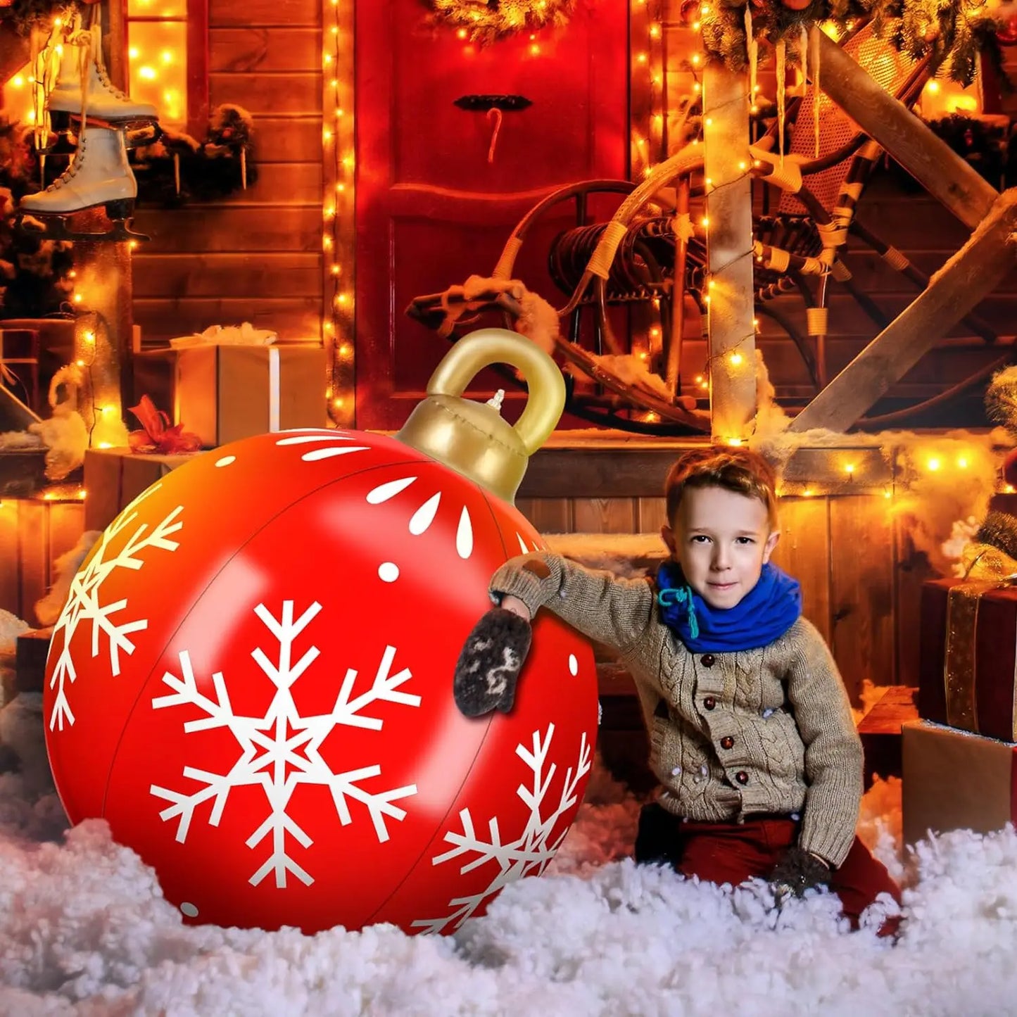 Giant Inflatable Christmas Bauble