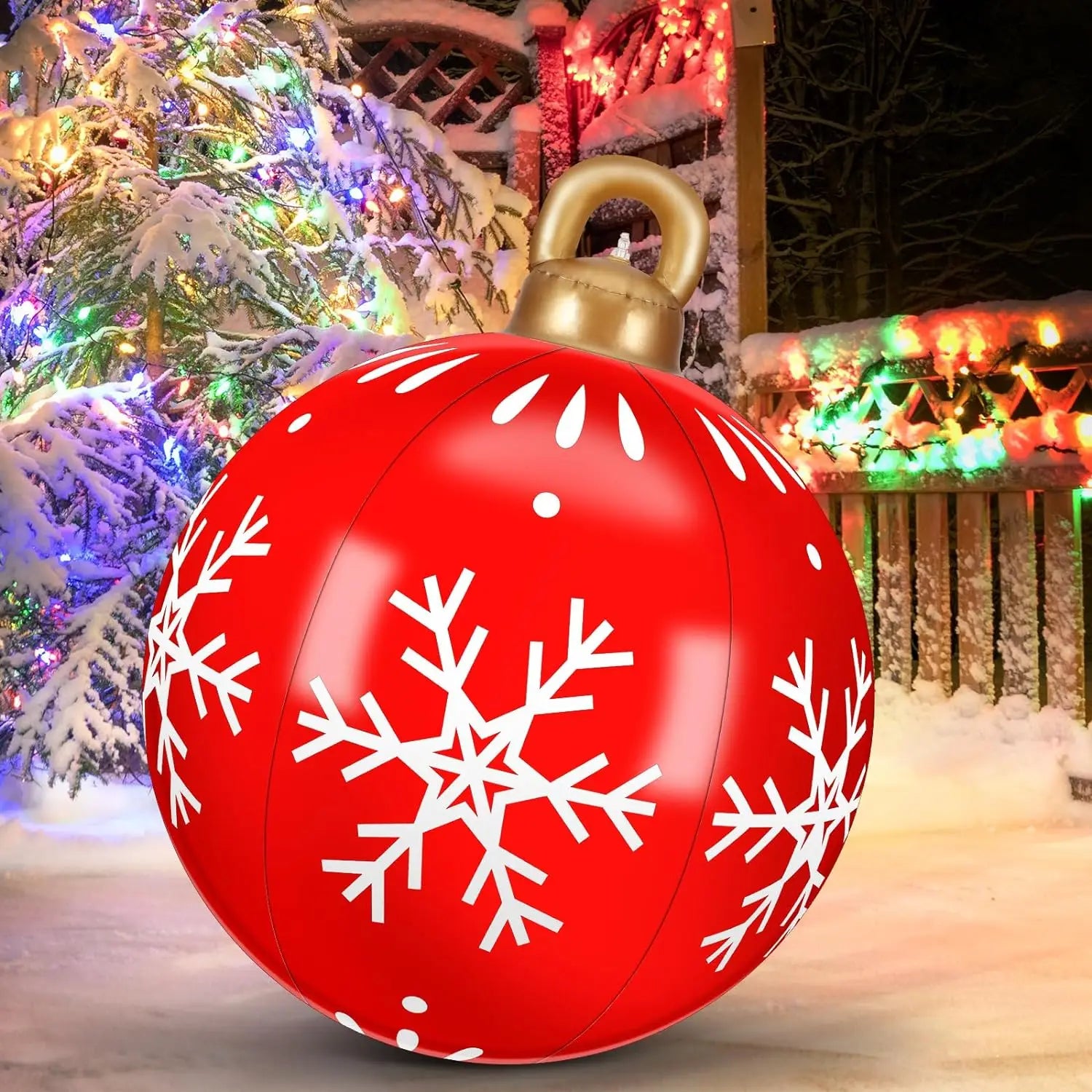 Giant Red Christmas Bauble