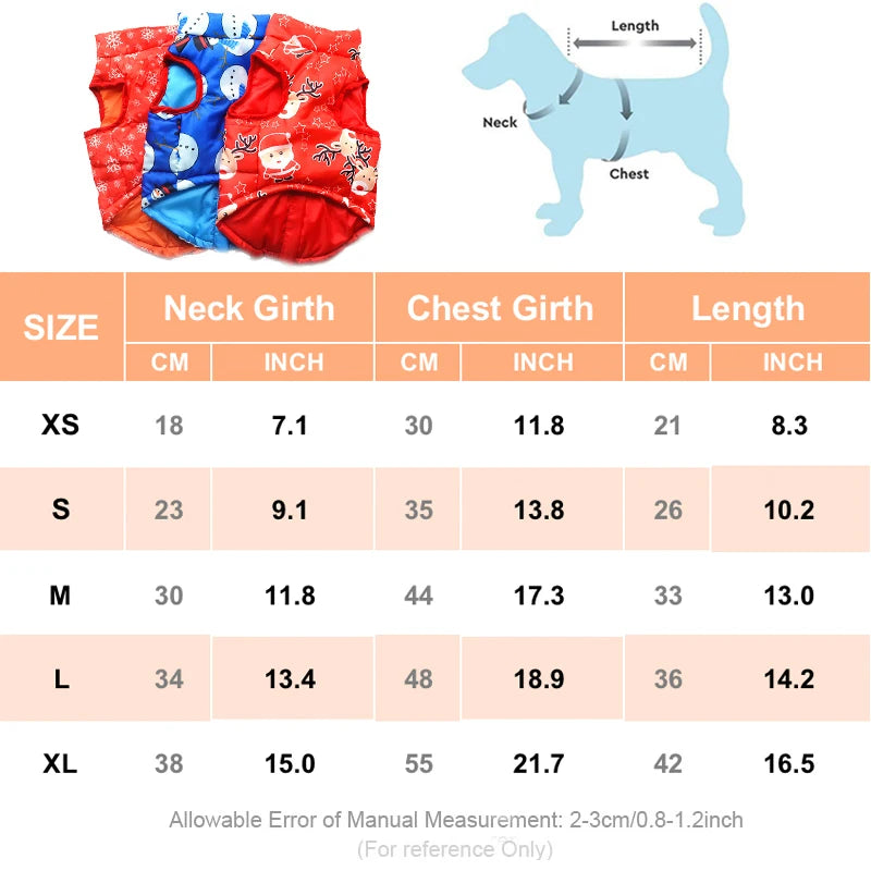 Gilet dimensions