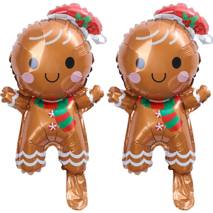 Gingerbread Man Foil Balloons