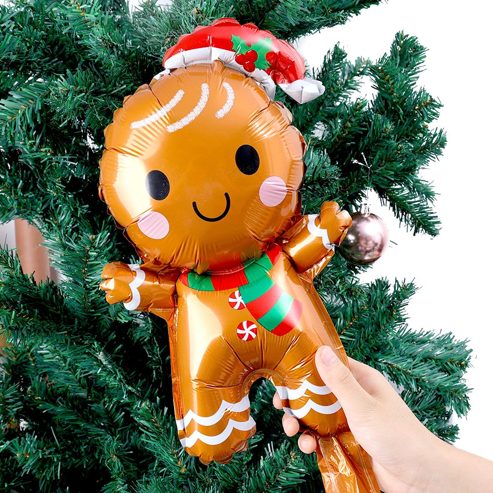 Gingerbread Man Foil Christmas Balloon