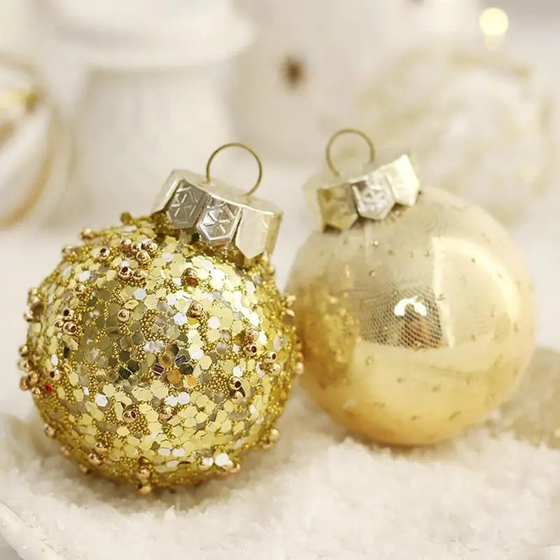 Glitter Gold Christmas Bauble