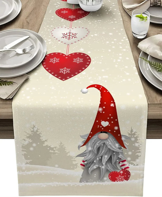 Gnome Christmas Table Runner