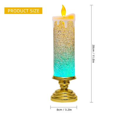 Gold Stand Glitter candles 28cm