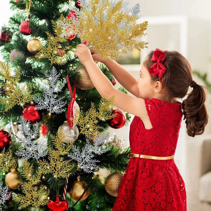 Gold and Silver Christmas Glitter Branches