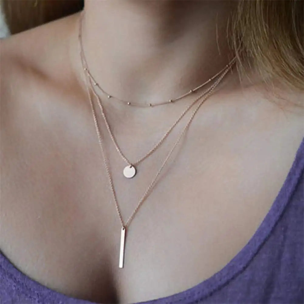 Simple Three Layer Necklace