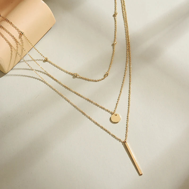 Simple Three Layer Necklace