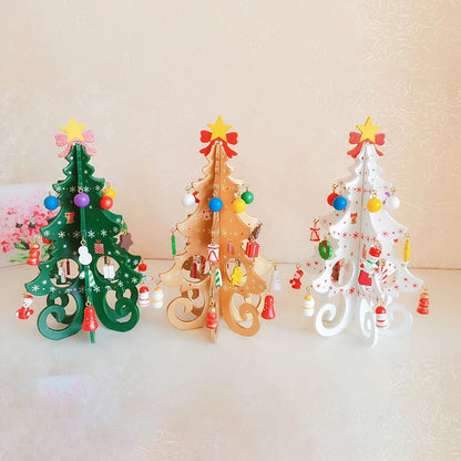 Handcrafted Wooden Christmas Tree Decoration