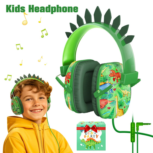 Kids Dinosaur Headset Headphones