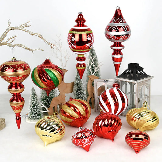 Large unusual Christmas tree ornaments