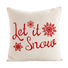 Let it Snow cushion cover pillow case