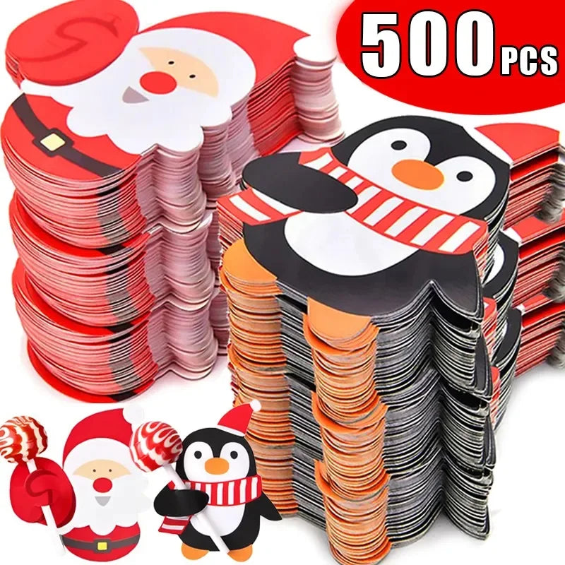 Lollipop holder gift cards Christmas party favour 