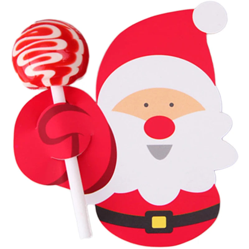 Lollipop holder santa favour