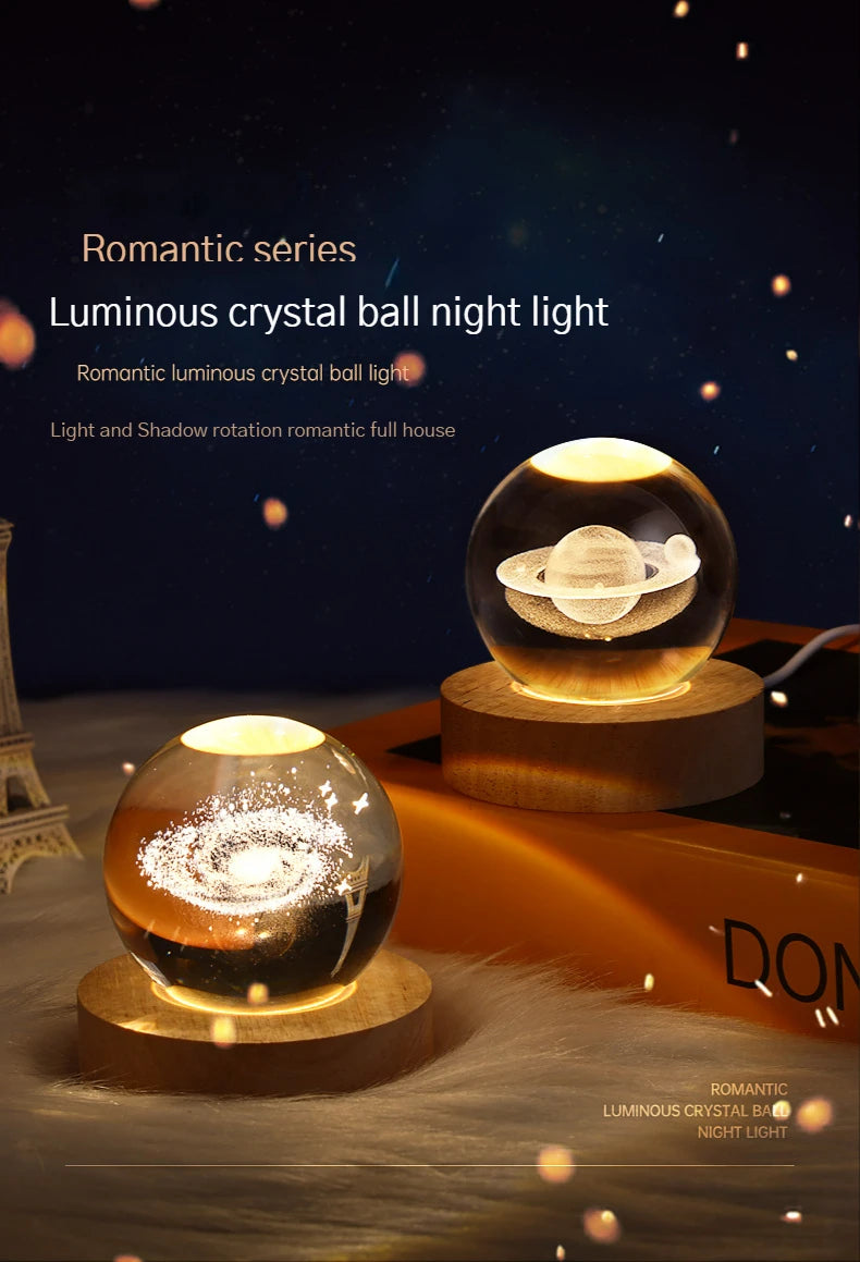 Luminous Crystal Ball Night Light