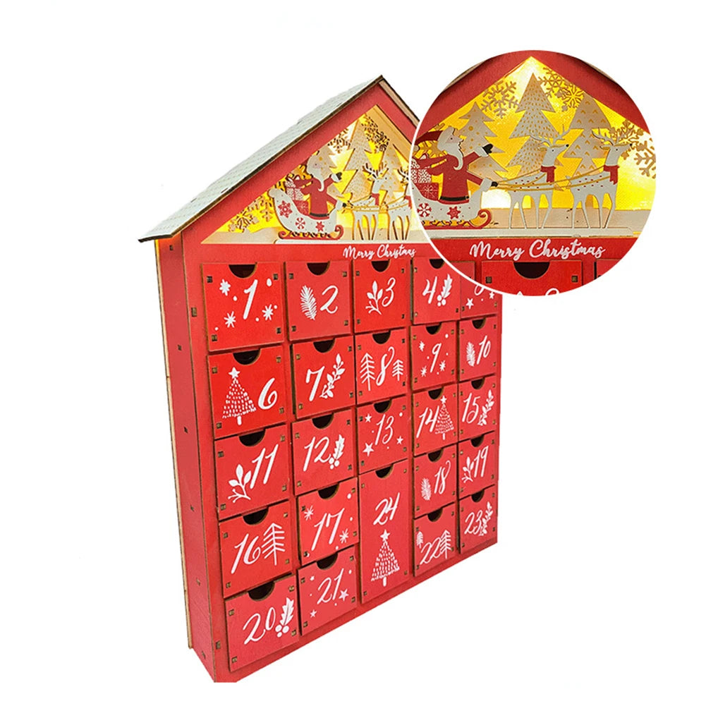 Merry Christmas Wooden DIY Calendar