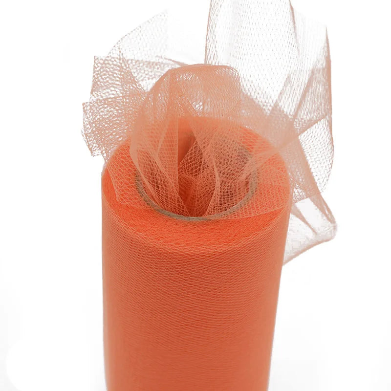 Orange tulle for christmas crafts