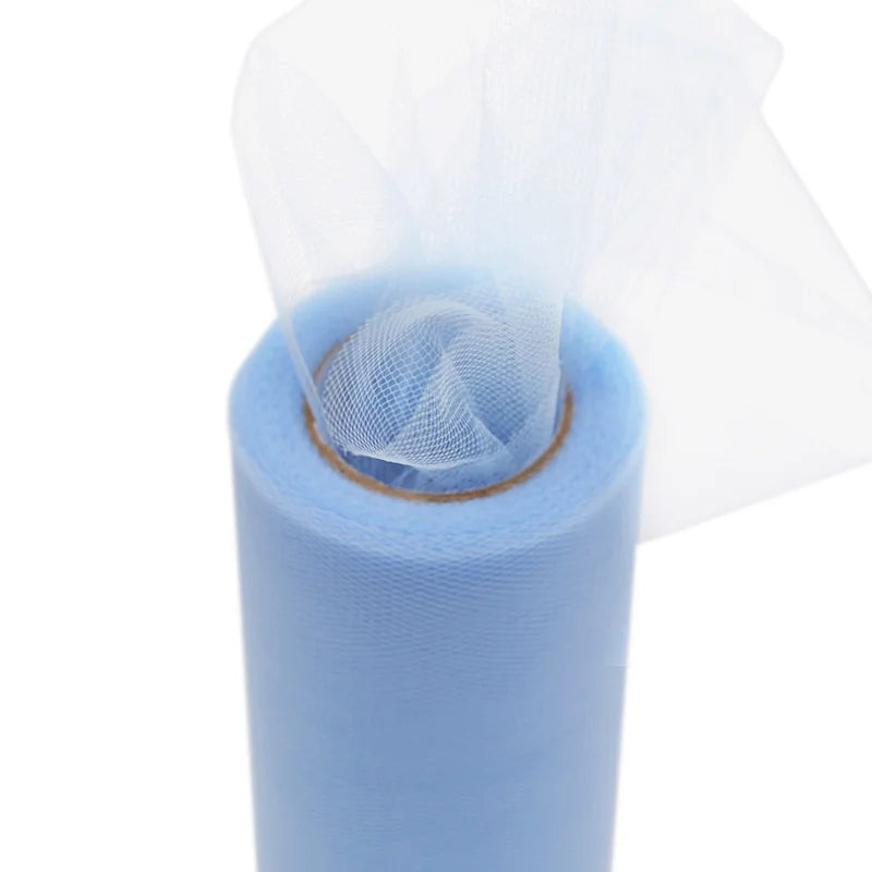 Pale blue tulle for crafting