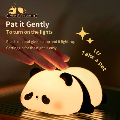 Panda nightlight kids pat gently 