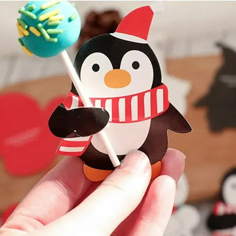 Penguin Lollipop holder christmas party gift