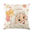 Pink santa pillow case cushion cover