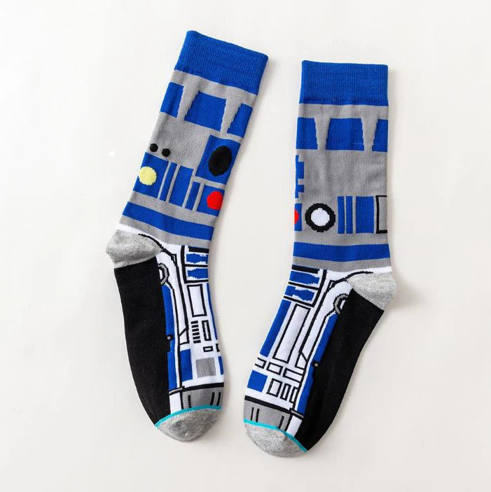 R2D2 theme socks