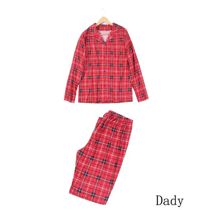 Red Plad Christmas pyjamas - Family Dad