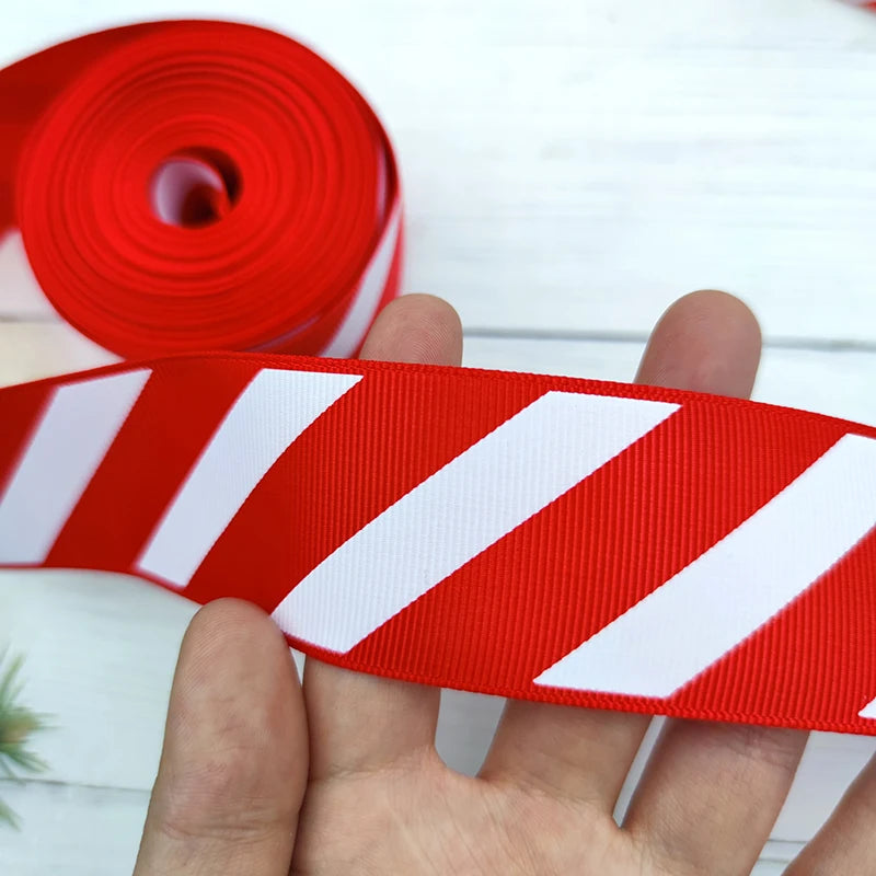 Red and white candy cane ribbon