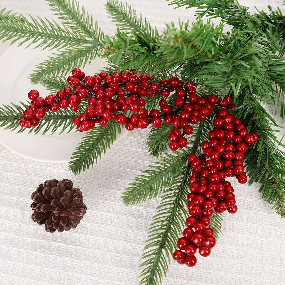 Red berries for garland making