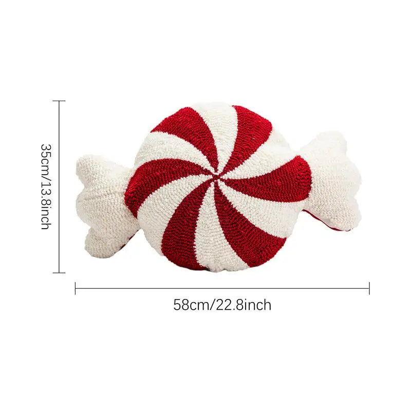 Christmas Candy Cane Pillow Cushion