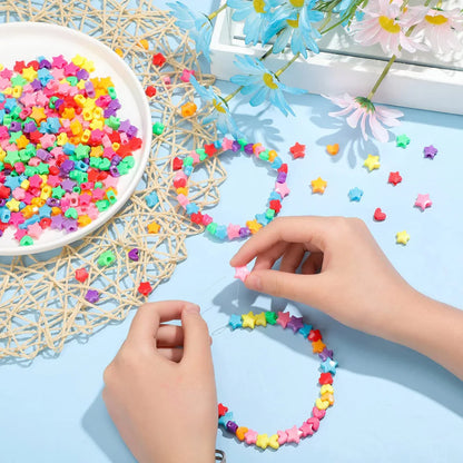 DIY  Beads Crafts Making Bracelet Necklace Jewelry Kit 500pc