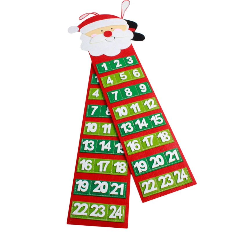 2024 Felt Christmas Tree Decoration Advent Calendar