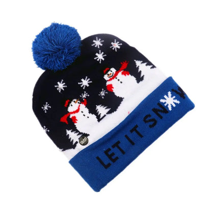 Christmas Theme LED Beanie Hat