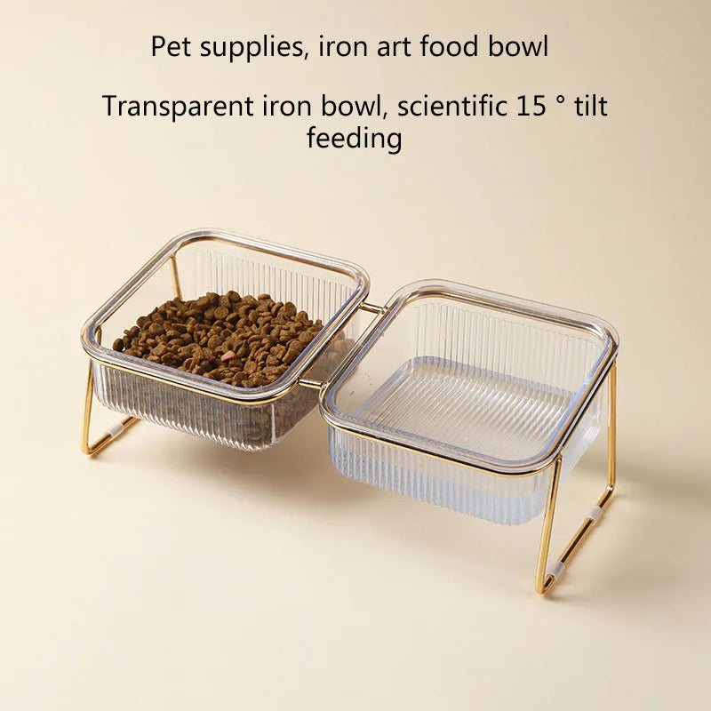 Luxury Stylish Transparent Pet Water Bowl