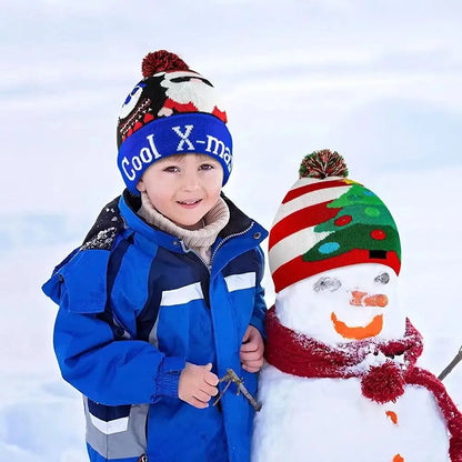 Christmas Theme LED Beanie Hat