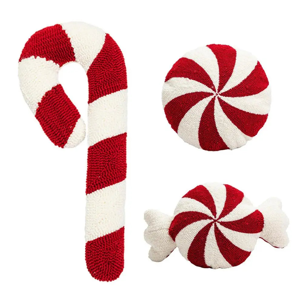 Christmas Candy Cane Pillow Cushion