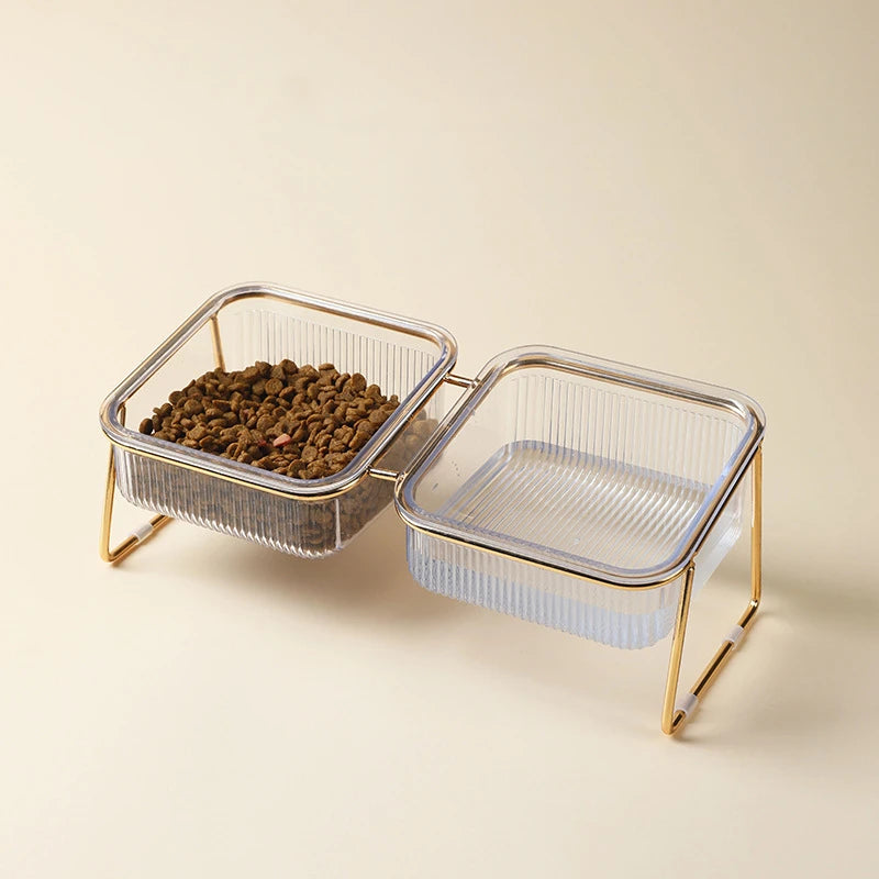 Luxury Stylish Transparent Pet Water Bowl