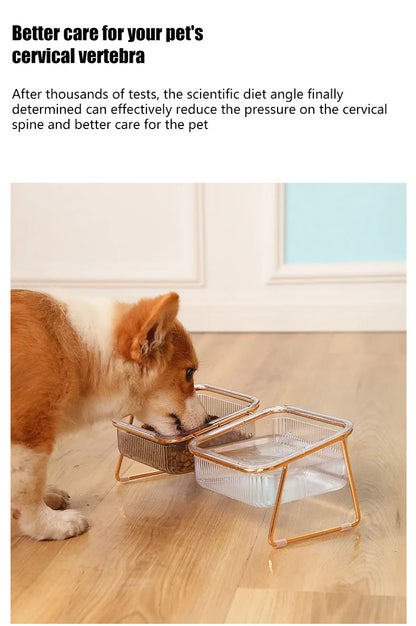 Luxury Stylish Transparent Pet Water Bowl