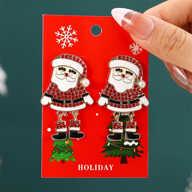 Santa Earrings Dangling legs