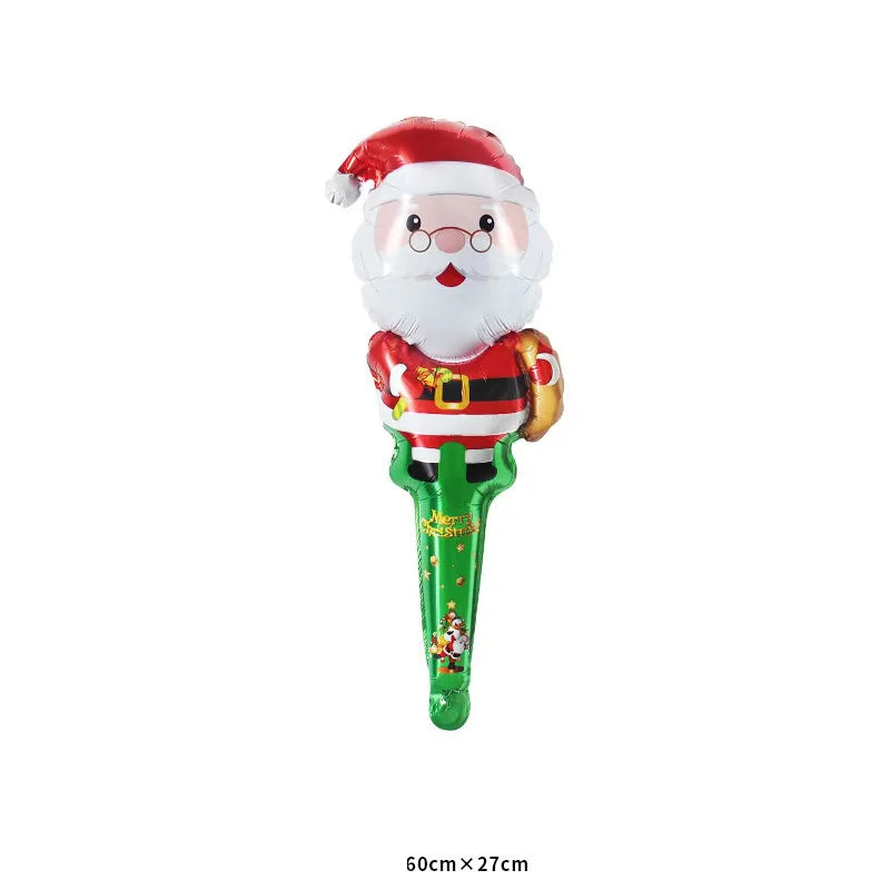 Santa hand held party balloon