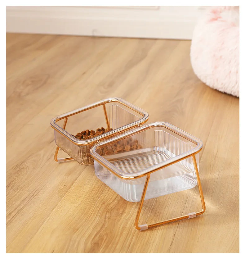 Luxury Stylish Transparent Pet Water Bowl