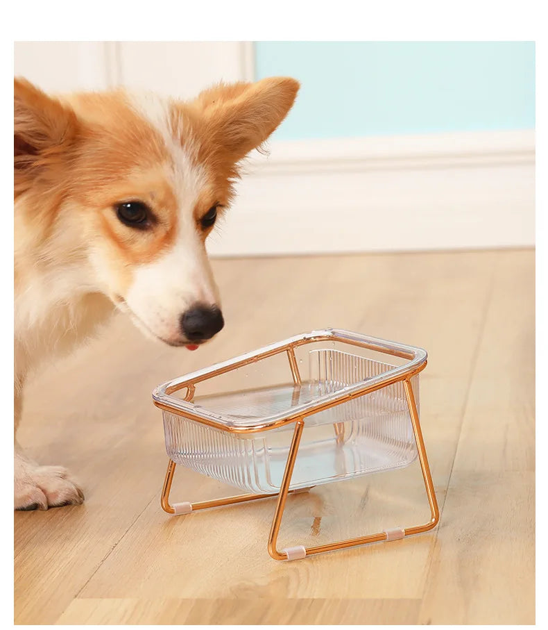 Luxury Stylish Transparent Pet Water Bowl