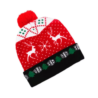 Christmas Theme LED Beanie Hat