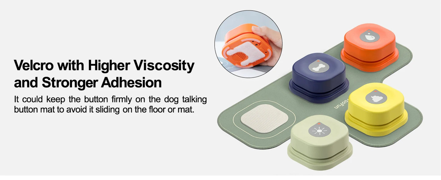 MEWOOFUN Dog Button Record Talking Pet Communication Training Interactive Toy